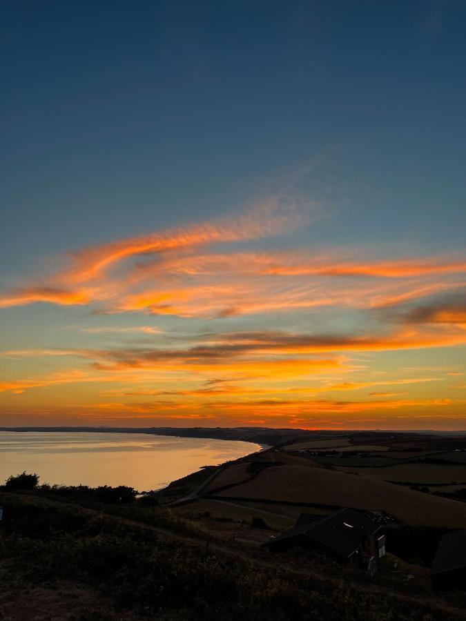 Sunset Sea View Chalet With Hot Tub Torpoint Exteriér fotografie